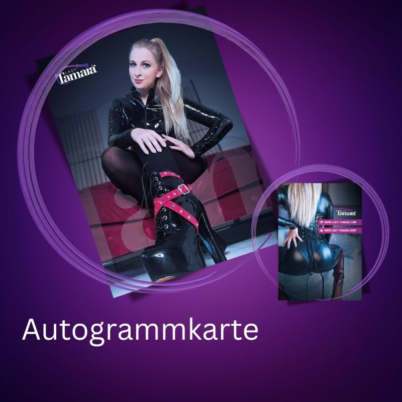Lady Tamara Autogrammkarte
