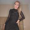 Mesh Kleid mit Glitzer
